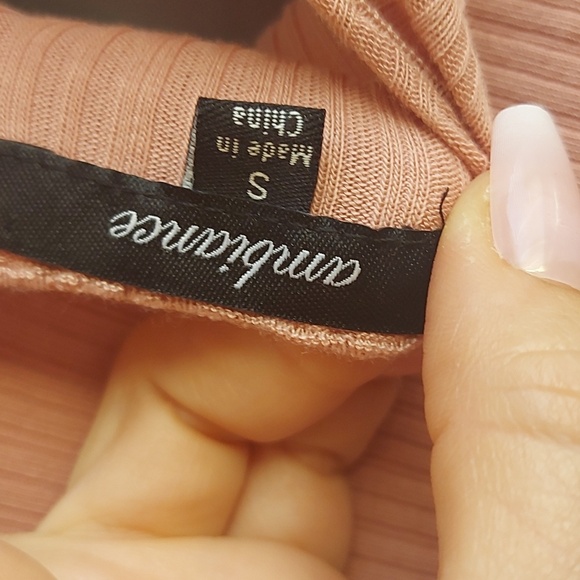 Dusty Rose Ribbed Mini Dress - Picture 4 of 4